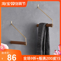 Solid wood coat rack wall hanging porch hangers Hall coat hook creative multifunctional childrens bag rack