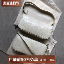 Bag female 2021 new tide Ken bean with crocodile pattern armpit baguette bag leather portable shoulder small cross-bag female