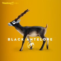 Wantmoin play model simulation farm animal model toy antelope swords antelope black antelope sable antelope
