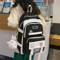 Bag Girl Sins Han version High School students junior high school students three to five sixth-grade large capacity small frescoed double shoulder bag