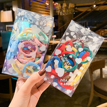 Childrens hair accessories do not hurt hair rope Korean baby towel Hairband color 30 boxed hair rope girl small headdress