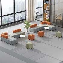 Creative Office Sofa Cloth Art minimalist Alien Training Institution Business Reception Relax Area Tea Table Composition Suit