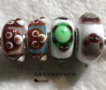 Denmark Yisi trollbeads Tobes out of print old version bear porcelain bottom Turtle glass