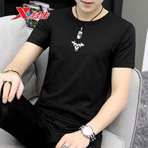 Special step short sleeve T-shirt men 2021 spring and summer new leisure fashion sweat absorption breathable comfortable round neck top sportswear