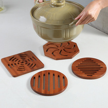 Bowl mat heat insulation mat table mat heat-resistant wooden mat large pot mat plate home dish mat anti-scalding dinner plate coaster