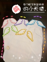 Japanese Four Seasons cotton 6 six layers of gauze angel wings baby sweat towel baby sweat scarf no fluorescence