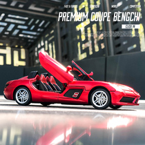 Benz convertible sports car SLR alloy car model children sound and light back force boy toy simulation small car model