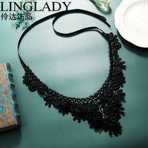 Korean Lace Sticker Neck Necklace Female choker Short Simple Personality Neck Jewelry Neck Strap
