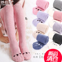 Childrens pantyhose Spring and Autumn Girls White Dance Socks Princess Siamese Foot stockings Baby leggings socks