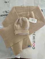 Mongolia imports 100%pure cashmere scarf hat two-piece set