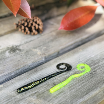 Special price GARY YAMAMOTO long roll tail Noodle Worm Roll Tail Maggots Lujah Soft Bait Bass fish bait