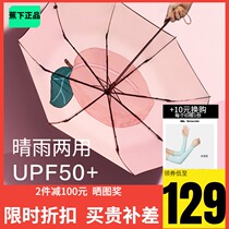 Banana under the fruit fun Parasol Female Sunny Sun shade small portable umbrella cute cute Japanese fresh