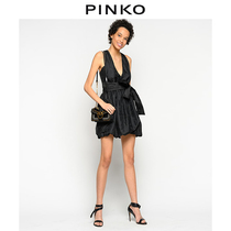 PINKO Womens V-neck Lantern Dress Dress 1B14DR7984