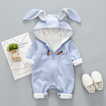 New baby clothes autumn hug out of jumpsuit four months female baby climbing clothes 0-1-2-3 years old bb autumn