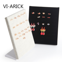 VI-ARICK suede 50-position ring display rack Earrings earrings display props Earring rack earrings display board