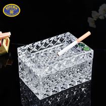 Czech imported BOHEMIA crystal ashtray creative personality trend of European light luxury living room is simple modern