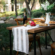  MOMOS Mo language simple European and American style original lace table flag table mat napkin tablecloth cover cloth Amoling