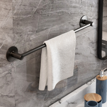 Light luxury wind hanging towel rack bar non-perforated toilet wash table rack bracket bathroom hanging pole shelf