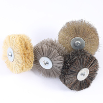 Polished flower head abrasive silk woodworking red wood furniture Cliff root engraving embossed abrasion-proof polished brush electric brush tool