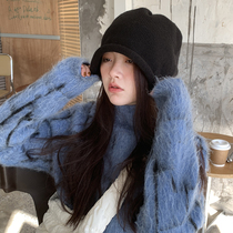Lazy looser over size ~ big head circumference stacking cap thickened warm cold hat protective ear winter 100 hitch