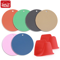 Table mat creative insulation mat microwave gloves combination Nordic high temperature resistant silicone anti-hot bowl pot mat plate mat coaster coaster