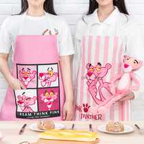 Nordic cartoon ins apron gown women waterproof and oil-proof cooking baking coat home kitchen waist overalls
