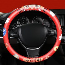 Steering wheel cover winter short plush male and female cute all season universal warm non-slip car take cover Haver h6 Inrum