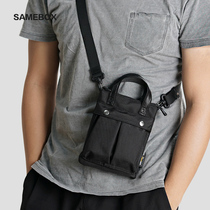 Cordura ballistic Nylon personality mini tote bag shoulder portable messenger bag Mens and womens fashion mobile phone backpack