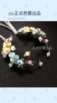 Positive point ballet out-of-the-product peasant character floral decoration ballet stage headwear Giselle Ge Beiliya and other performance supplies