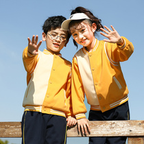 kindergarten uniform spring and autumn three piece school uniform set new children's classwear college style baseball uniform