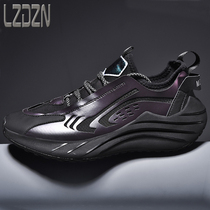 Fried street board shoes Putian popcorn flying woven sports running dad tide mens shoes mens casual inner height increase basketball