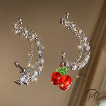 PP Ornament Original Design Ear Nail Advanced Sensation Small Delicate and delicate inwind ear decoration female personality Long-ear bone chain