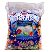 Foreign products imported candy ElvanToffix fruit mixed juice Sandwich toffee fudge one kilogram