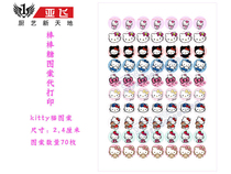 Starry Sky lollipop pattern printing crystal candy pattern digital cake pattern custom printing KITTY