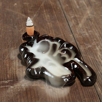 Lotus pond moonlight back incense burner ceramic aromatherapy stove from time to time to run Taxiang indoor purification air ornaments household