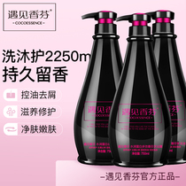 Meet Xiangfen COCO shampoo bath set Female fragrance long-lasting fragrance Male oil control anti-dandruff anti-itching shampoo hair cream