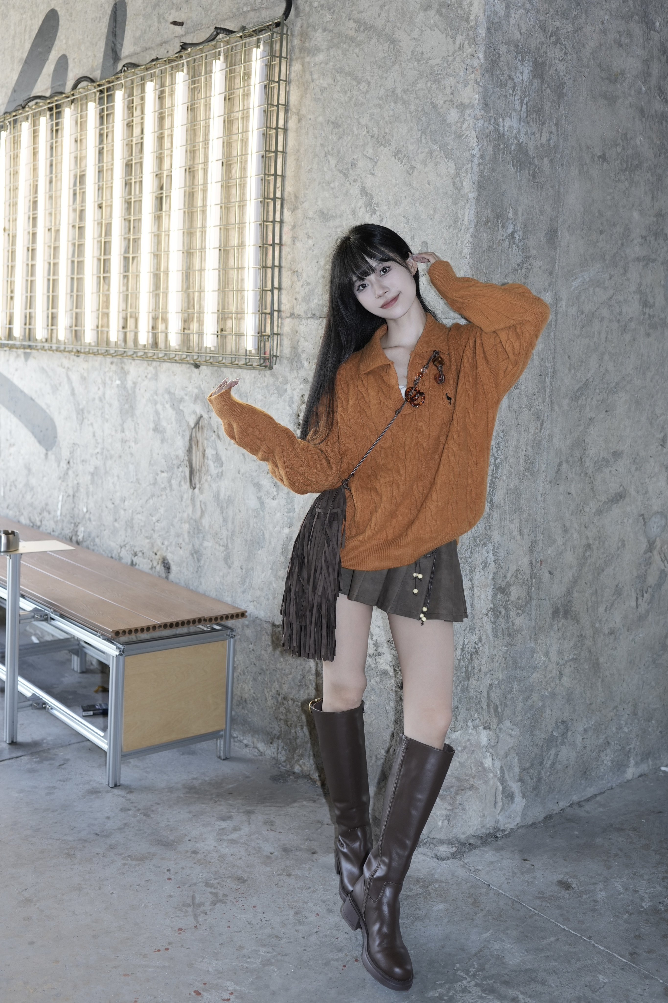 kisscat接吻猫[城市旅人]骑士靴，万茜方枪枪美洋同款真皮皮带扣复古英伦风