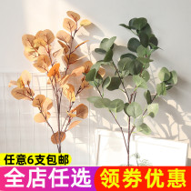 ins Nordic simulation flower eucalyptus leaf eucalyptus leaf eucalyptus leaf home living room decoration plant wall fake flower