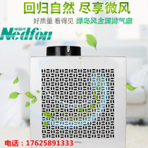 Green Island Wind Metal Pipeline Household Kitchen Silent Ceiling Exhaust Fan Ventilation Fan Fresh Air System Ventilation