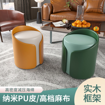 Nordic light luxury home entrance shoe changing stool bedroom dressing stool model room hotel villa foot stool low stool pier