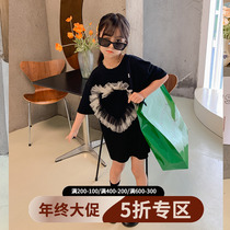 (year-end clearance not to be changed) South Korea 2021 Summer girl thin short sleeve T-shirt CUHK Medium Long Blouse