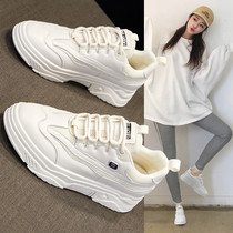 Small white shoes women 2020 Spring New Wild port style fashion sports father shoes thick soled casual board shoes X0309