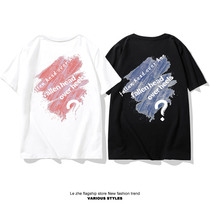 Mistress dress Short sleeves T-shirt 2022 New trendy blouses Tide Signs port Wind net Red Loose Pure Cotton Half Sleeves