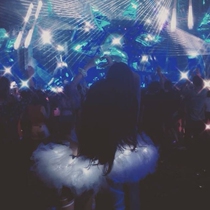 2020 Summer new electric syllable trampoline glowing white tutu skirt tutu dress tutu dress ballet dress Bar nightclub dress