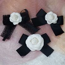 Camellia bow tie brooch female Korean Lady Lady corsage small fragrant wind autumn and winter New coat accessories collar flower tide