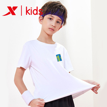 Special step child clothing Compassionate Summer 2022 new boy Breathable Round Collar Undershirt Pure Cotton Child Blouse