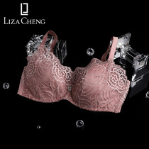 LizaCheng Moon series no steel ring lace sexy thin bra big chest bra bra big chest underwear womens LB00005