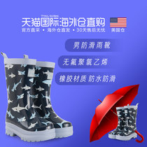 American Barn Direct Mail Hatley New Children Rain Shoes Boy Baby Rain Boots CUHK Boy Rain Boots 1-12-year-old