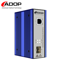 ADOP Industrial Grade 100 Gigabit Optical Fiber Transceiver Photoelectric Converter Optical Converter Optical Fiber Switch