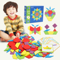 Montessori Creative Puzzle Montessori Fun Puzzle Tangram Puzzle Puzzle Teaching Aids Early Education Building Blocks Childrens Toys